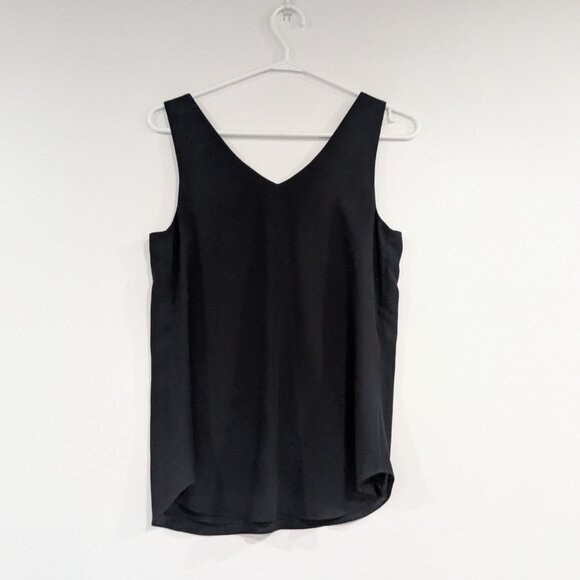 RW&CO V-Neck Tank Blouse Black Size XS - Picture 3 of 4